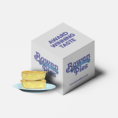 Box of Lancashire Butter Pie. Choose from 8, 10 or 12 Butter Pie delivery. Made to a traditional Lancashire Butter pie recipe, each slice is a taste of tradition. Order butter pies online now.