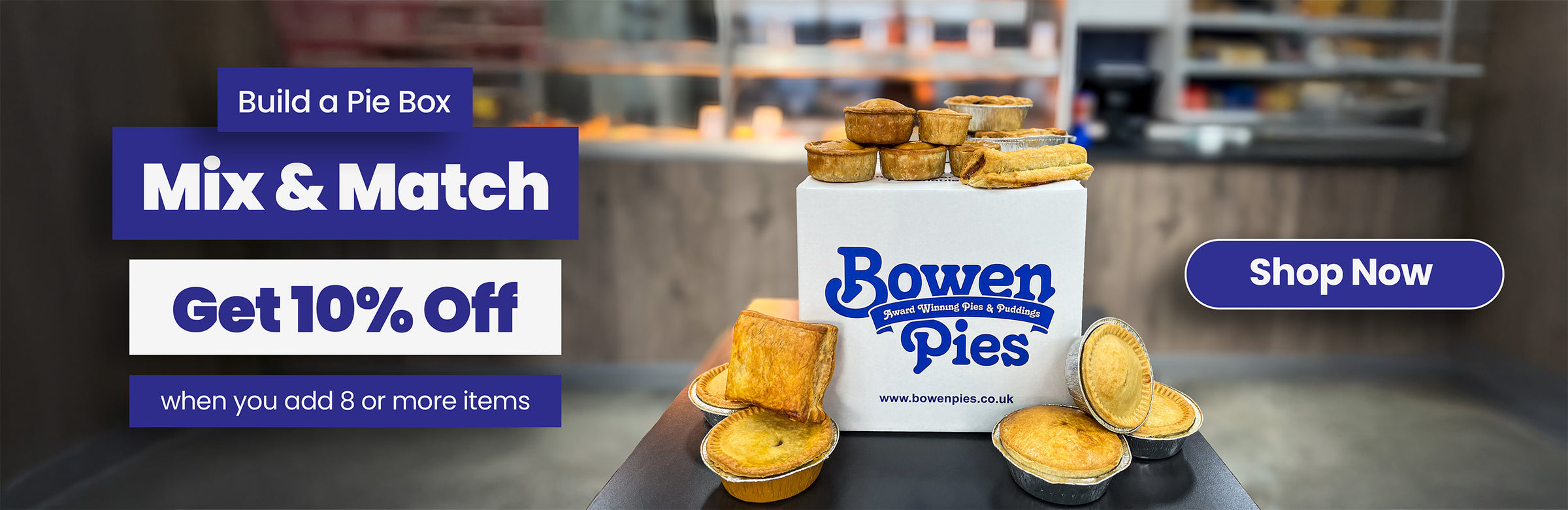 Traditional British Pies delivered by post. Order pies online today for UK delivery.
